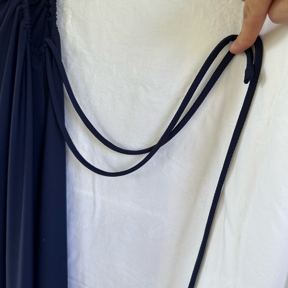 NWT - WAYF Jersey Cutout Knit Dress - Size Medium - Navy - Picture 13 of 13